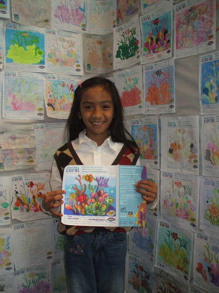 The overall �Coraltastic� colouring competition winner is nine-year-old Lana Armand from Napier.  